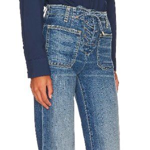 Noeme Lace Up Jean from Nili Lotan (high waisted, flared leg)